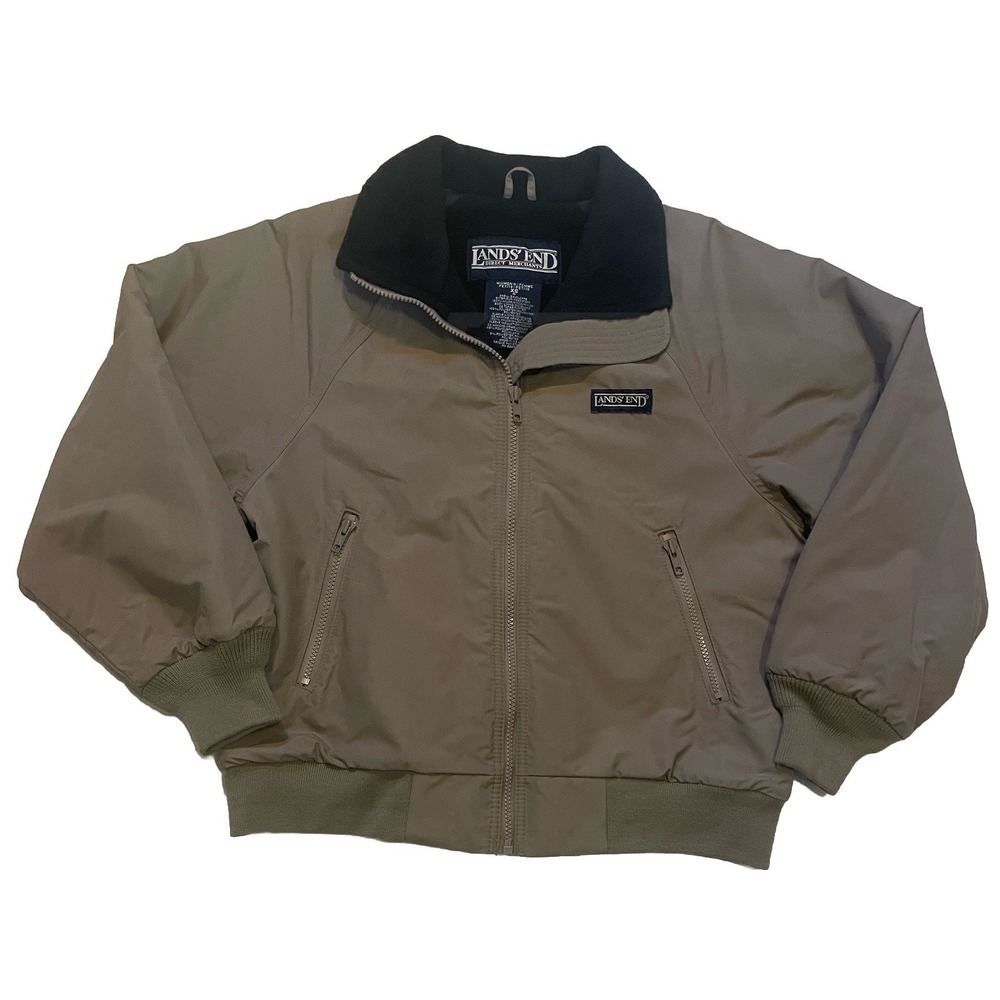 Vtg Lands End The Squall  Brown Fleece Lined Jacket Women's Sz XS Petite 4‎